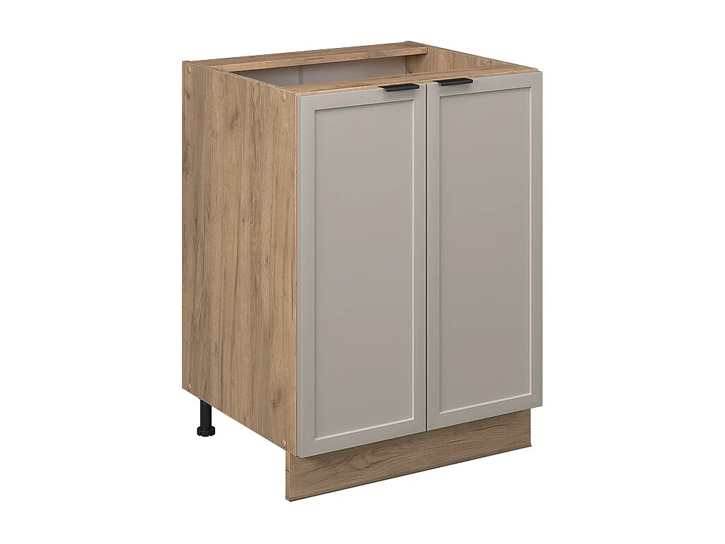 Meuble bas de cuisine grisbeige 60x51.6x82 fame-line