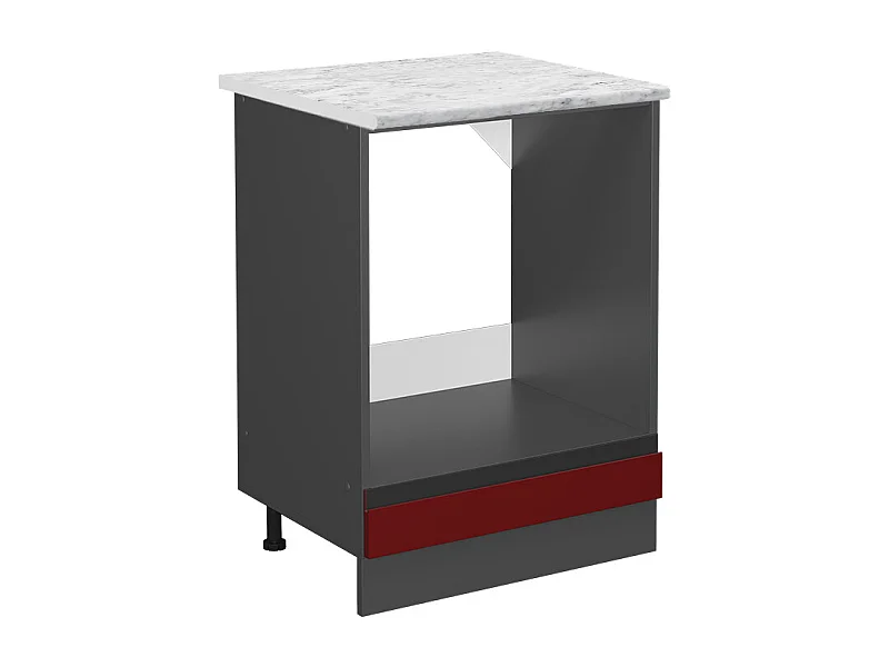Armario para horno empotrado rojo 60x60x81.6 r-line