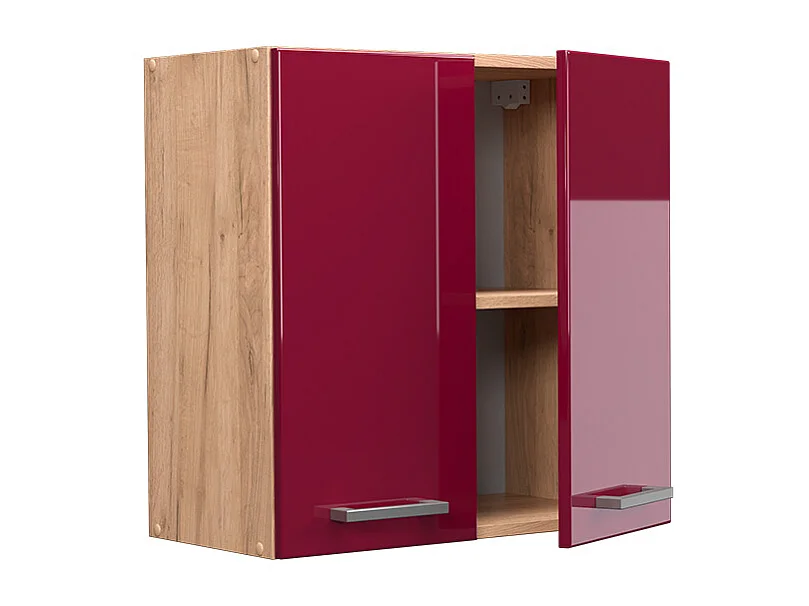 Hängeschrank rot hochglanz 60x31x60 r-line