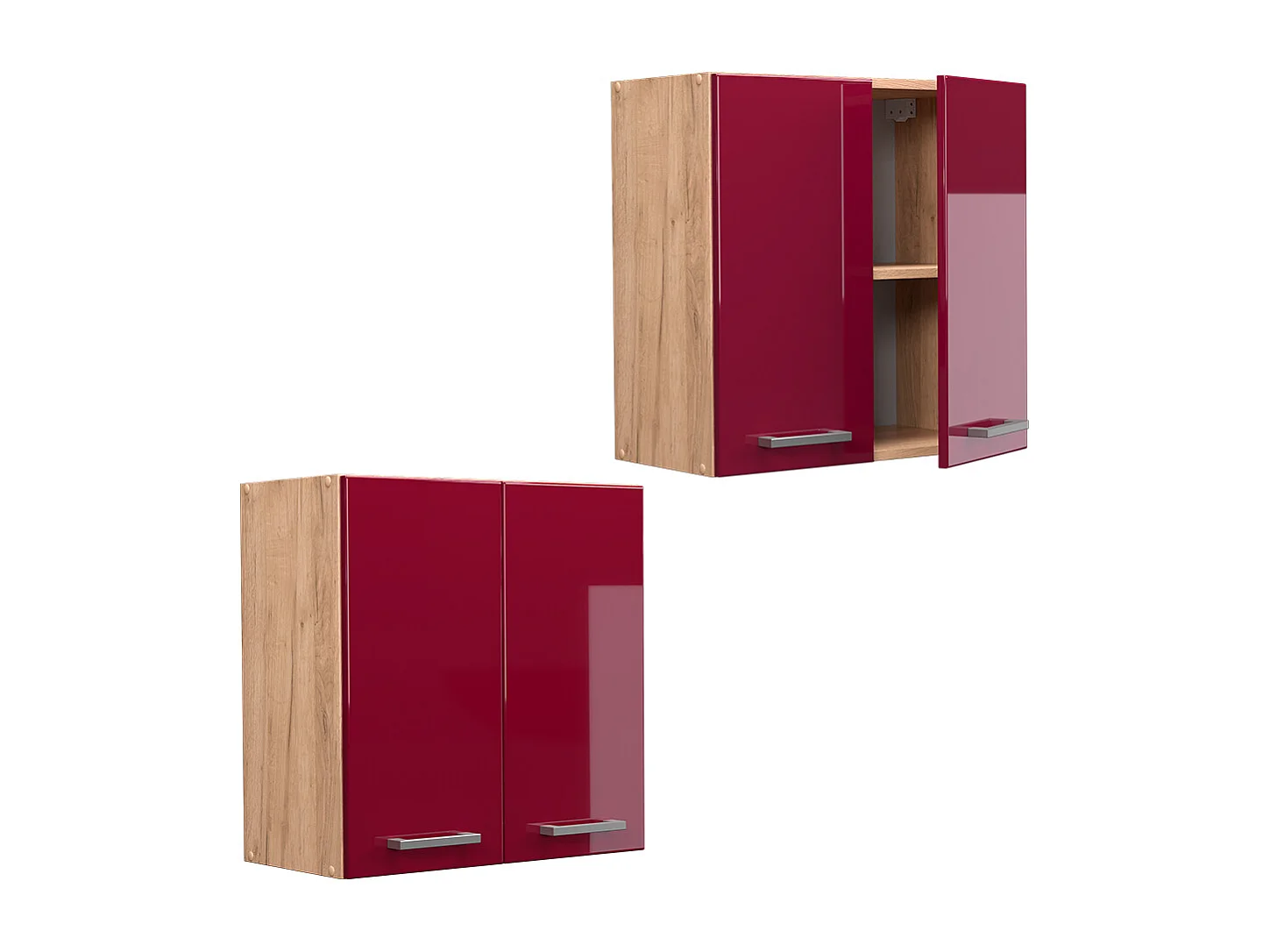 Hängeschrank rot hochglanz 60x31x60 r-line