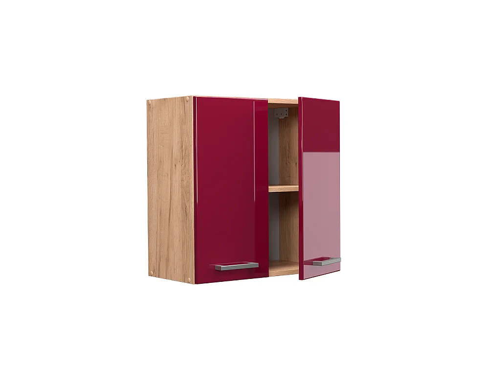 Elément haut de cuisine rouge brillant 60x31x60 r-line