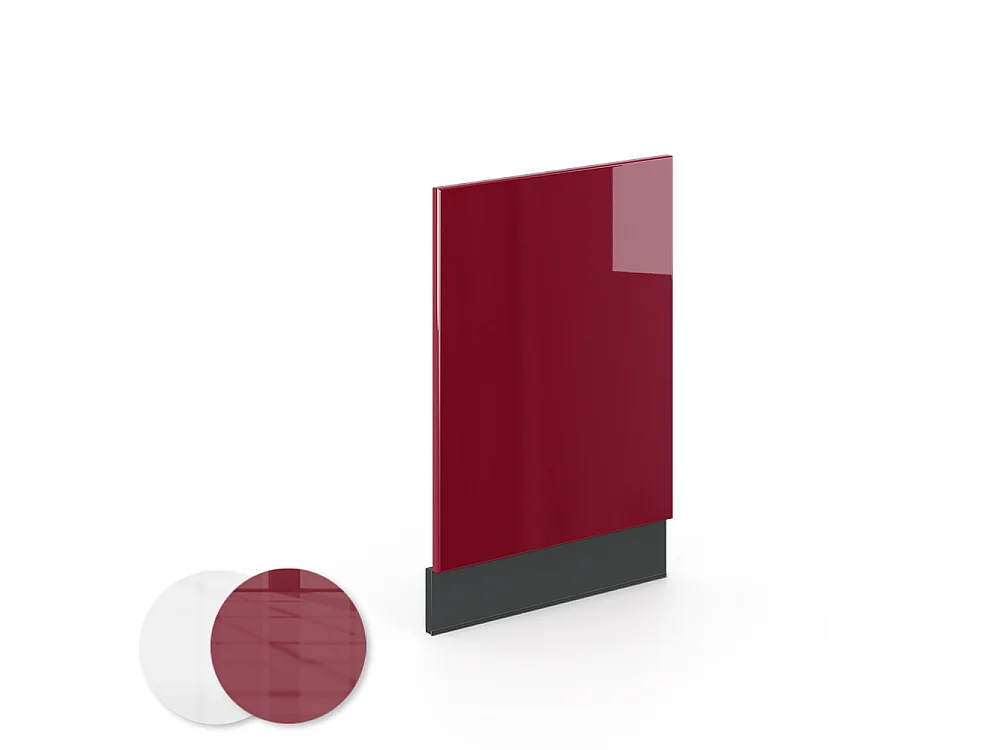 Front panel bordeaux high gloss 45x1.6x67.4 fame-line
