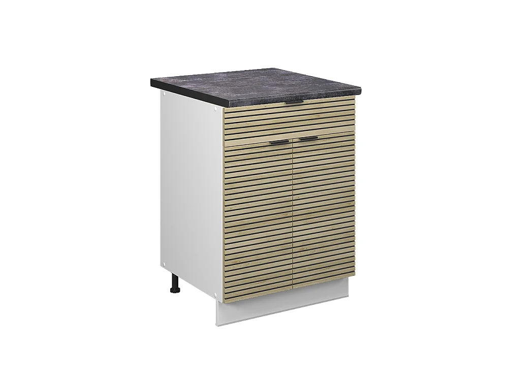 Meuble cuisine panneau en chêne 60x60x82 fame-line