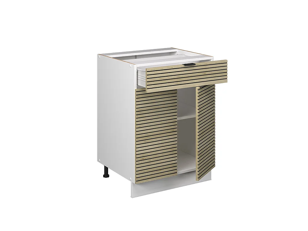 Meuble cuisine panneau en chêne 60x60x82 fame-line