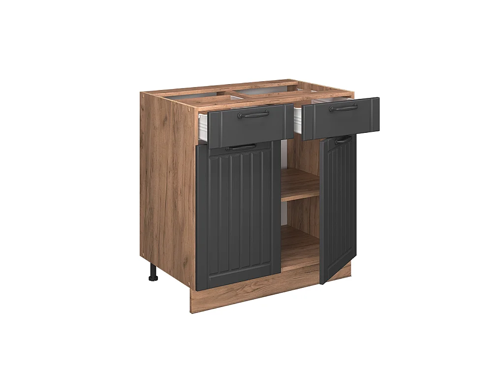 Küchenunterschrank dunkelgrau 80x60x82 fame-line