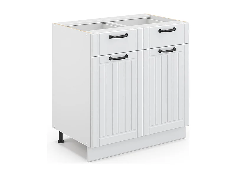 Mueble bajo de cocina blanco casa de campo 80x51.6x82 fame-line