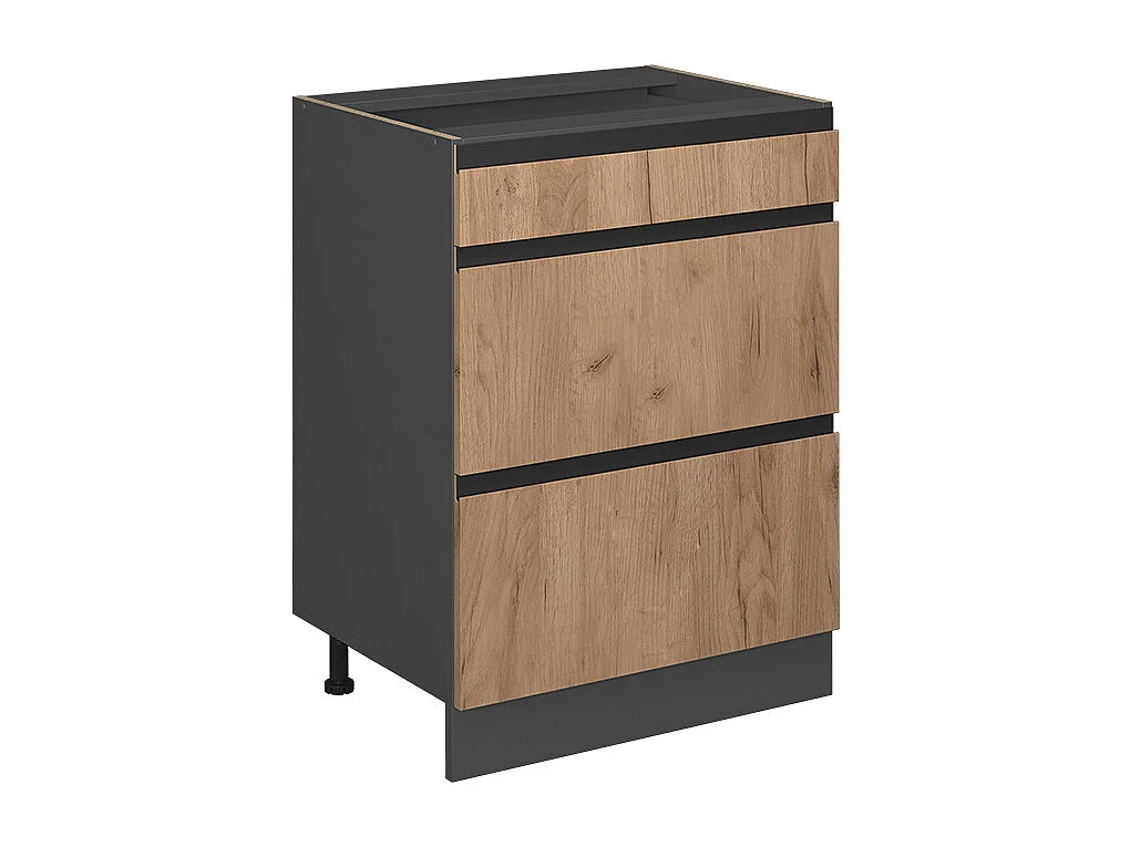 Meuble cuisine chêne de force doré 60x46x81.6 r-line