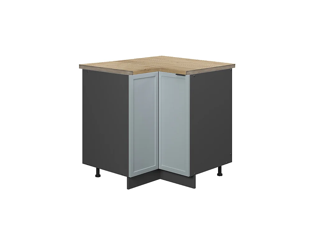 Mobile ad angolo cucina blu-grigio chiaro 80.5x60x82 fame-line