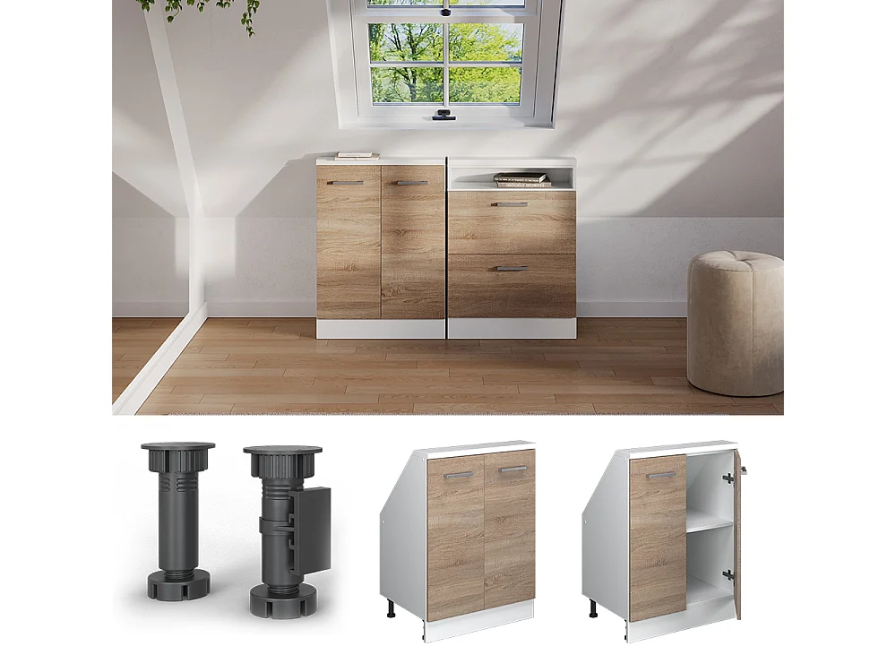 Meuble sous pente sonoma 60x46x81.6 r-line