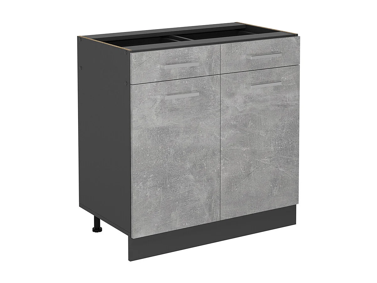 Meuble cuisine béton 80x46x81.6 r-line