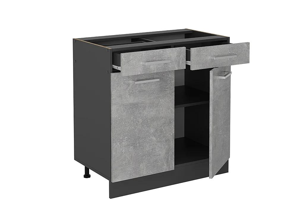 Meuble cuisine béton 80x46x81.6 r-line