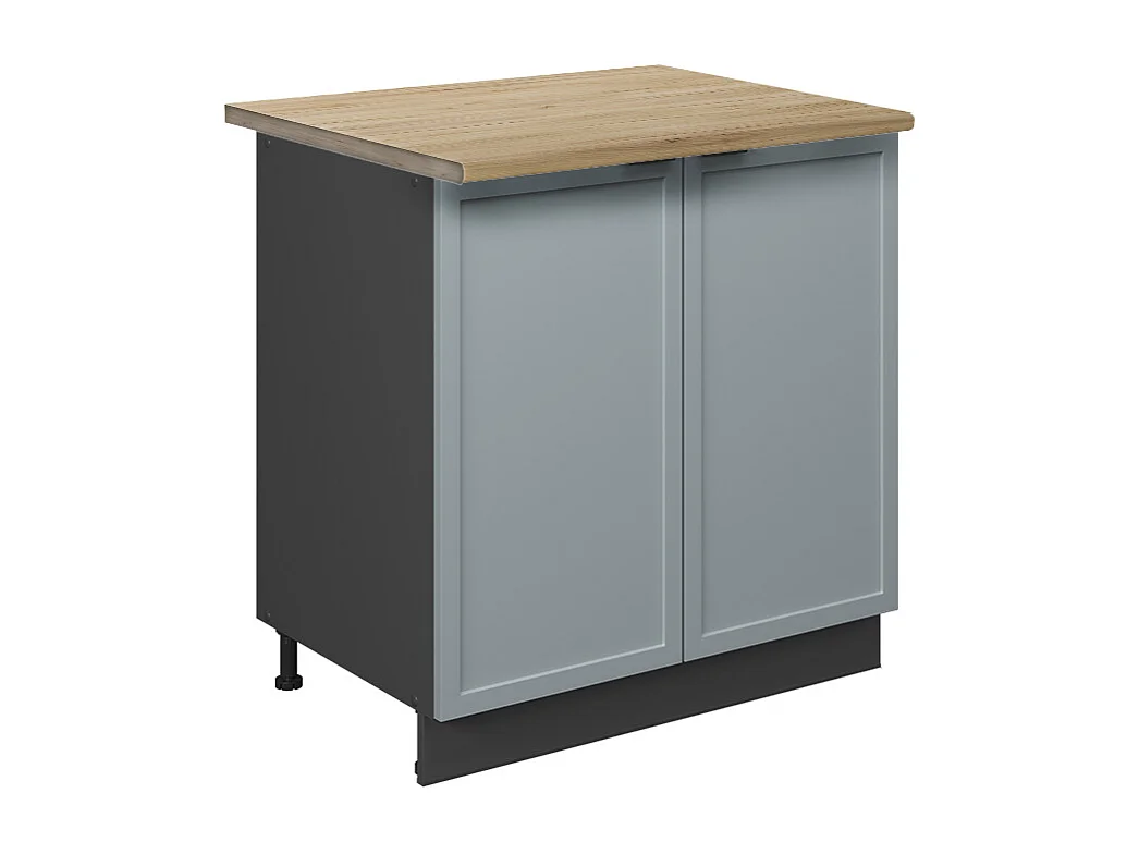 Szafka pod zlew jasnoniebiesko-szary 80x60x82 fame-line