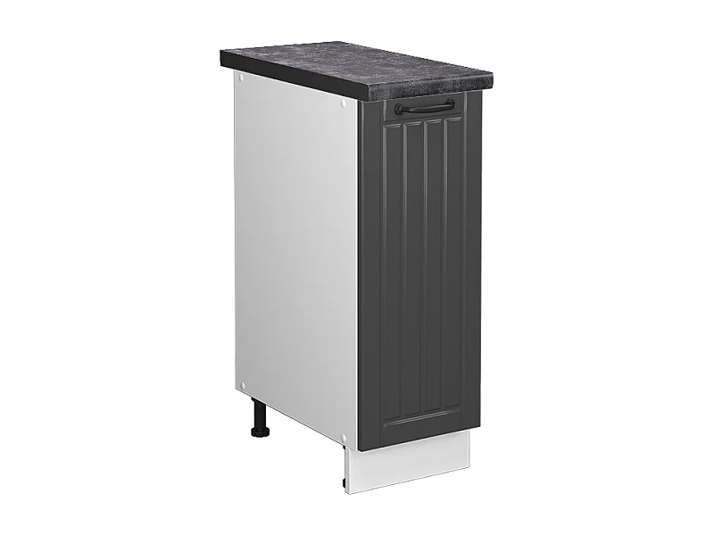 Meuble de cuisine anthracite campagne 30x60x82 fame-line