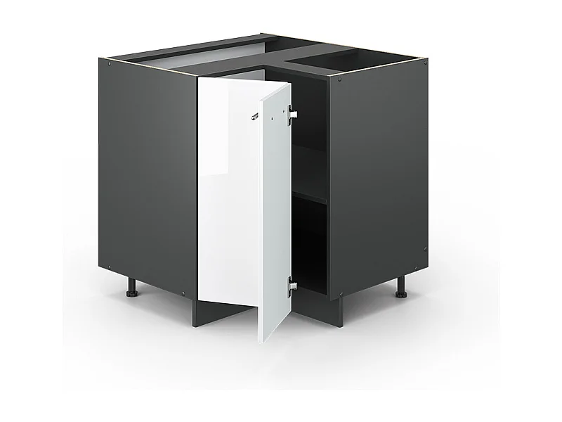 Meuble dangle blanc haute brillance 80.5x60x82 fame-line