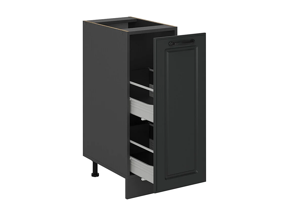 Meuble de cuisine anthracite campagne 30x46x81.6 r-line