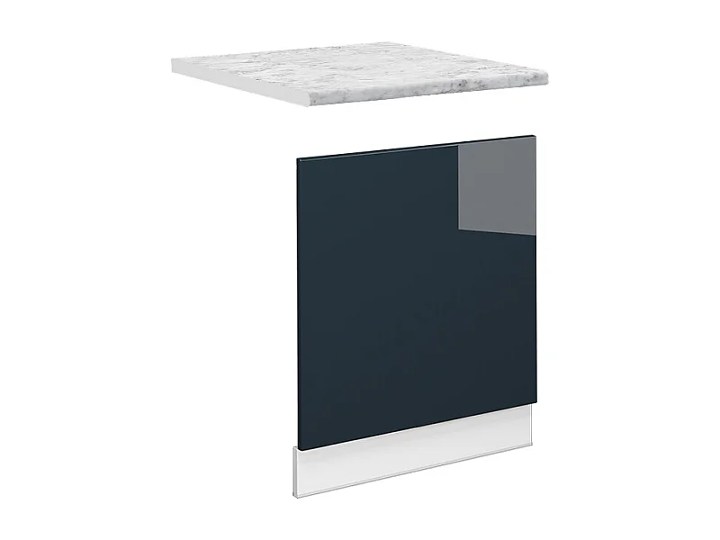 Pannello frontale blu scuro lucido 60x1.6x67.4 fame-line