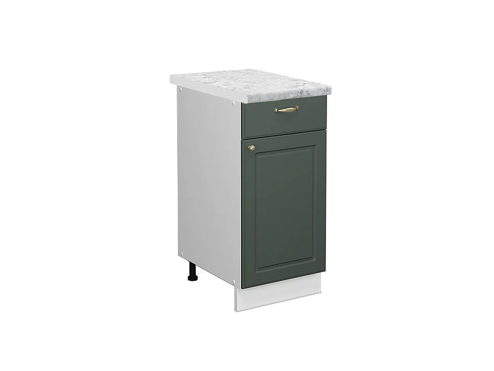 Kitchen base cabinet green-gold country house 40x60x82 fame-line
