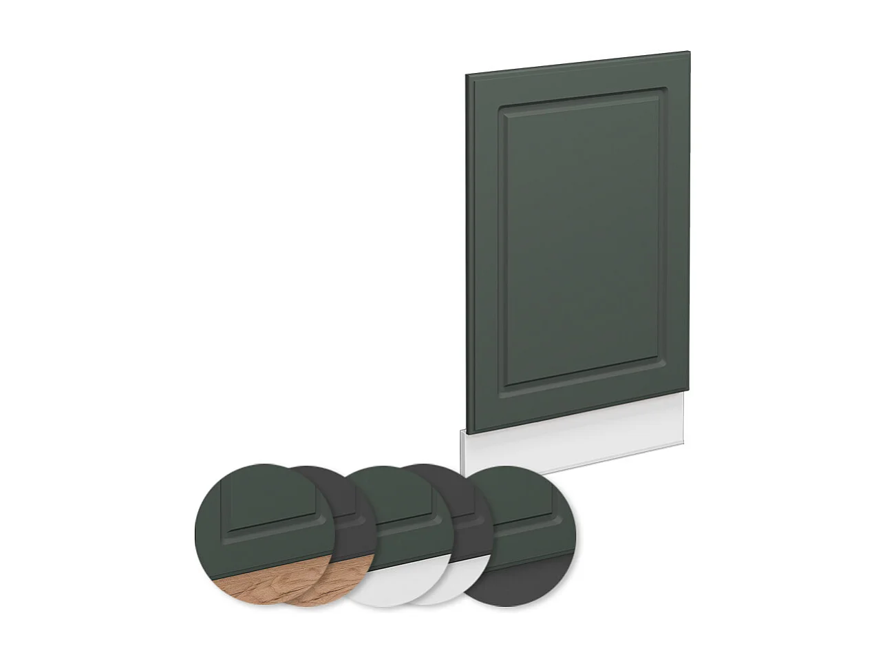 Panel frontal verde dorado casa de campo 45x1.6x67.4 fame-line