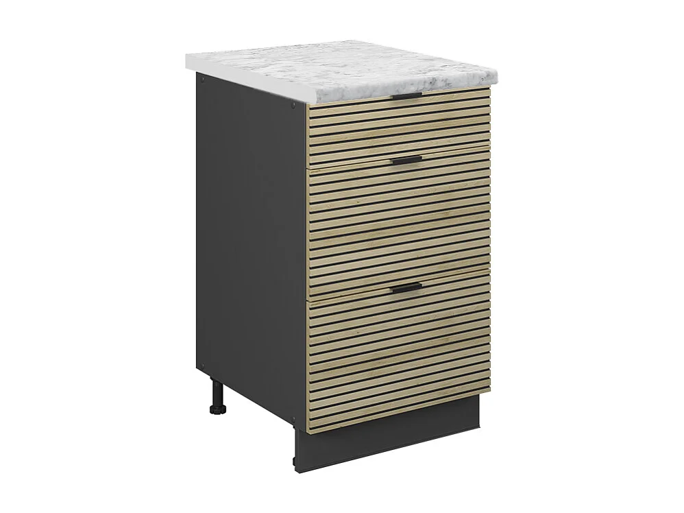 Meuble cuisine panneau en chêne 50x60x82 fame-line