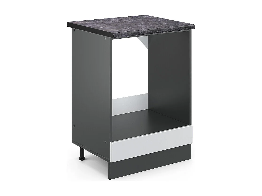 Meuble pour four blanc campagne 60x60x81.6 r-line