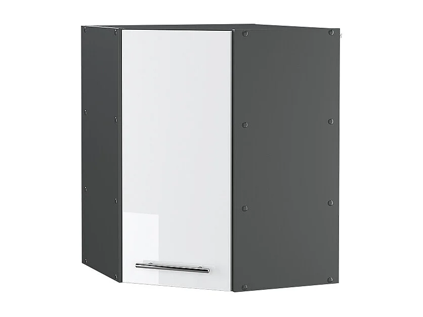 Mobile angolare da cucina bianco lucido 57x34.1x72 fame-line