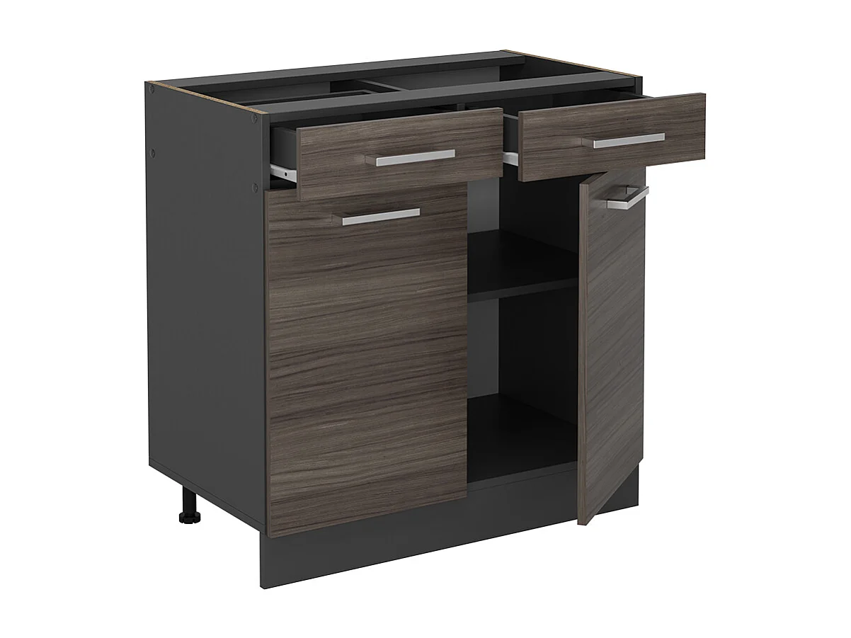 Keukenonderkast edel grijs 80x60x81.6 r-line