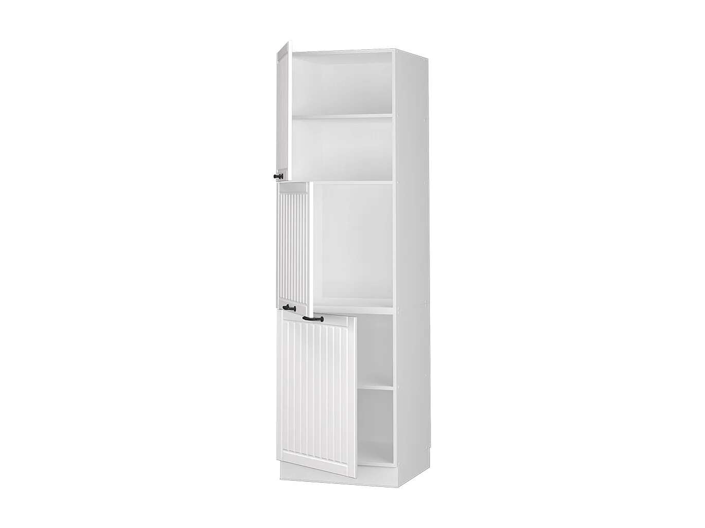 Meuble pour four blanc campagne 60x58x206.8 fame-line