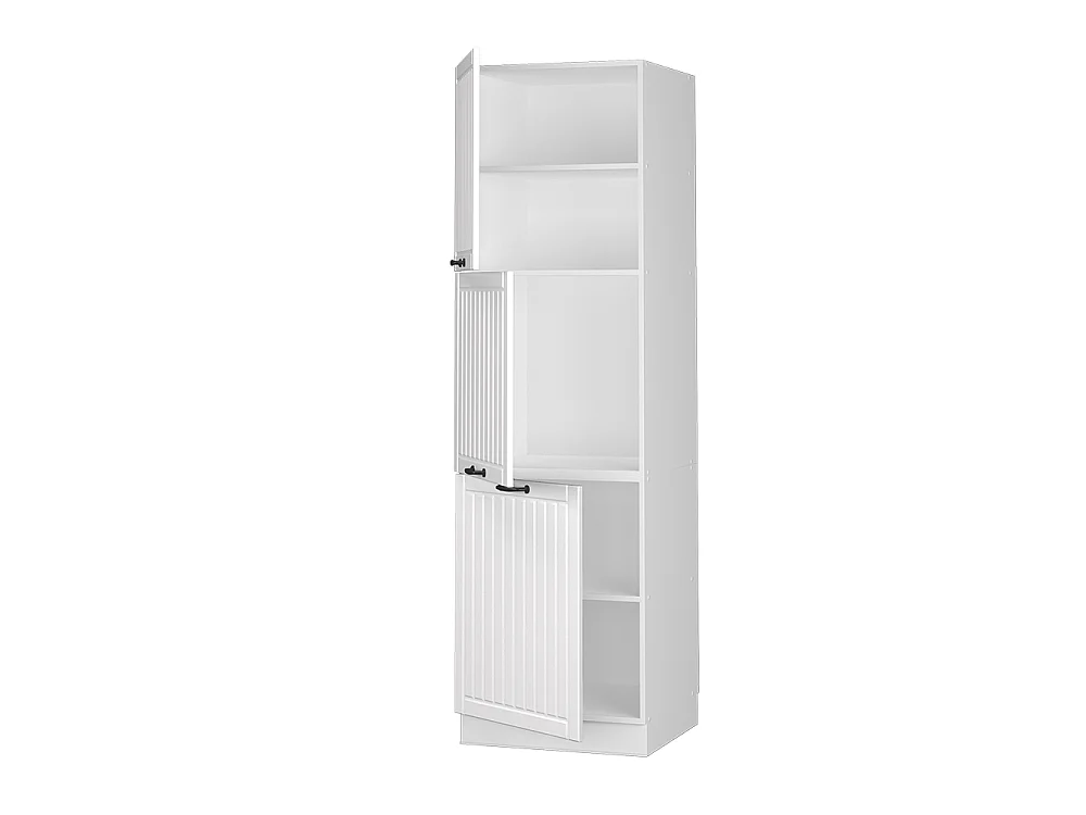 Meuble pour four blanc campagne 60x58x206.8 fame-line