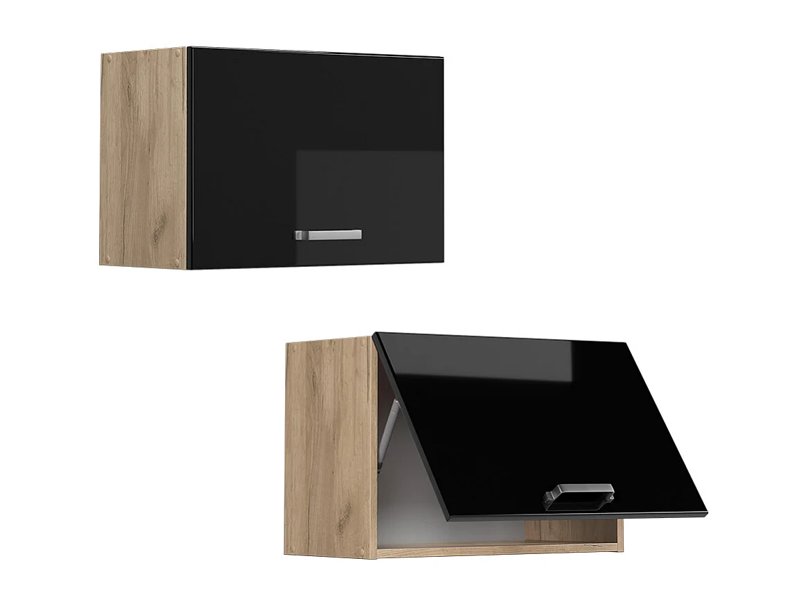 Armario colgante negro brillo intenso 60x31x40 r-line