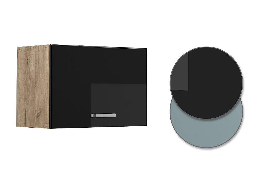 Armario colgante negro brillo intenso 60x31x40 r-line