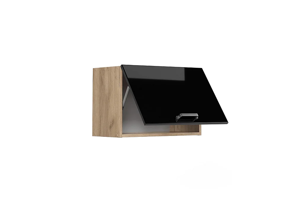 Armário de parede preto alto brilho 60x31x40 r-line