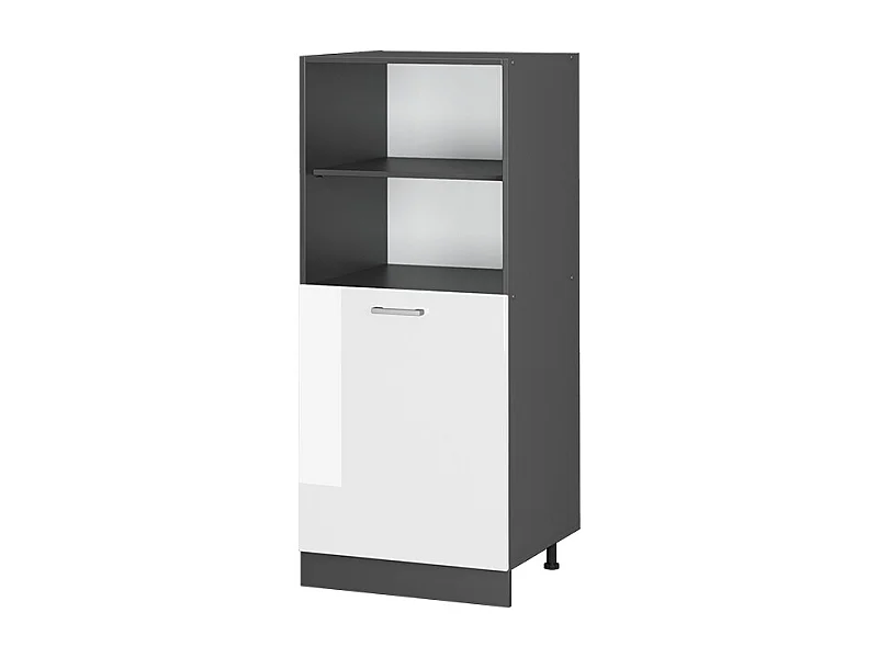 Armario para horno empotrado blanco alto brillo 60x57x143 r-line
