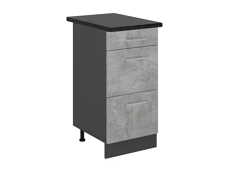 Mueble bajo de cocina hormigón 40x60x81.6 r-line
