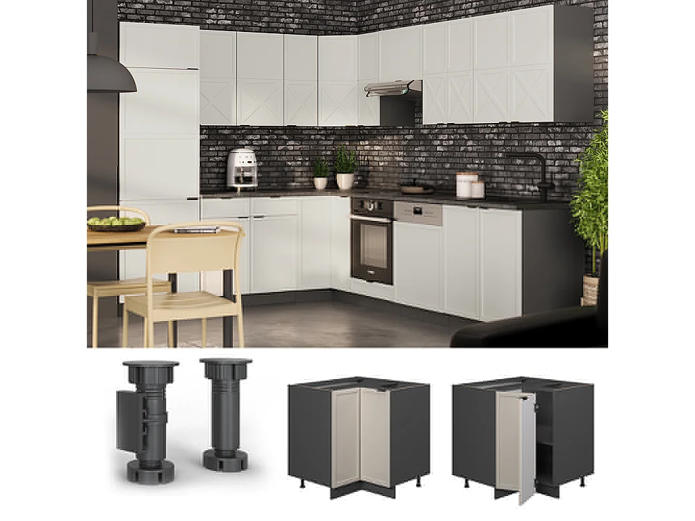 Meuble dangle grisbeige 80.5x51.6x82 fame-line