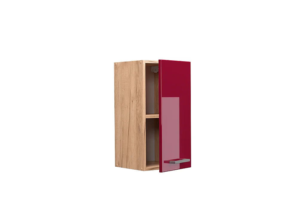 Elément haut de cuisine rouge brillant 30x31x60 r-line