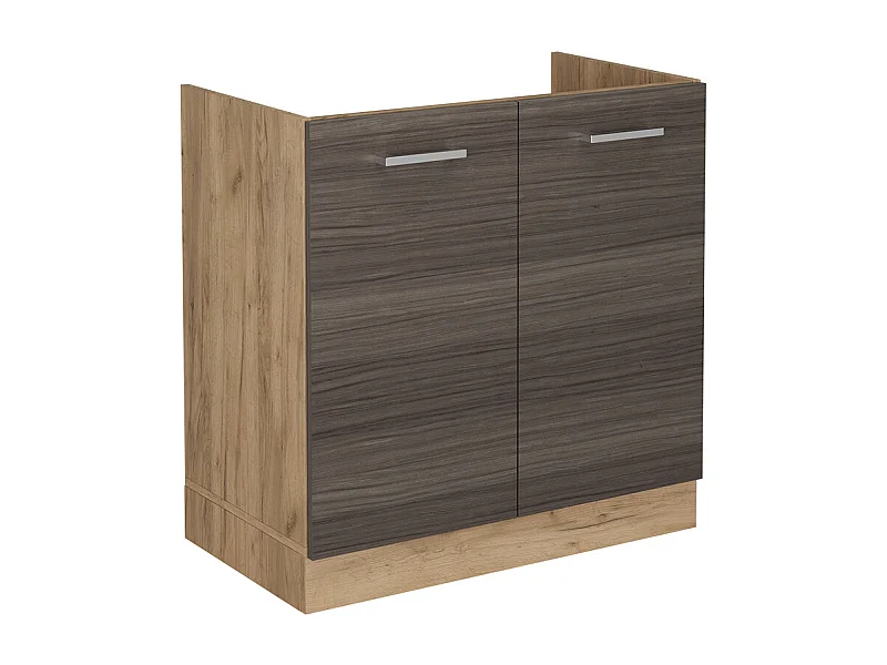 Armario bajo para fregadero gris noble 80x46x81.6 r-line