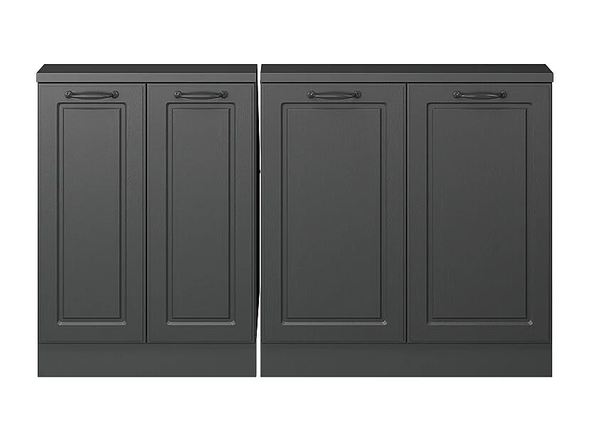 Armario de cocina para techo inclinado antracita casa de campo 140x46x81.6 r-line