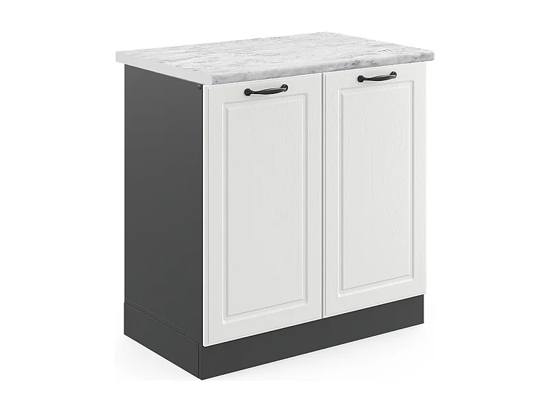 Armario bajo para fregadero blanco casa de campo 80x60x81.6 r-line