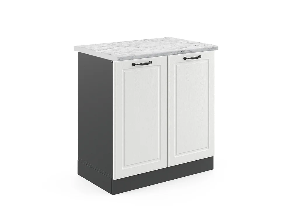Mobile lavello cucina Bianco rustico 80x60x81.6 r-line