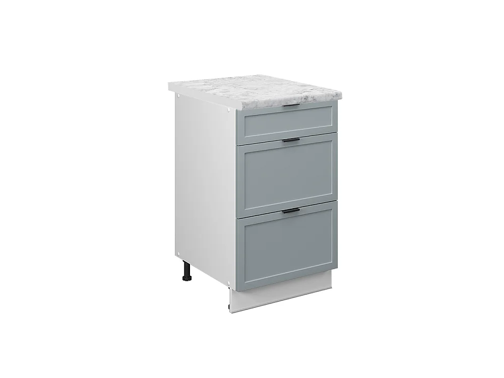 Mobiletto base per cucina blu-grigio chiaro 50x60x82 fame-line