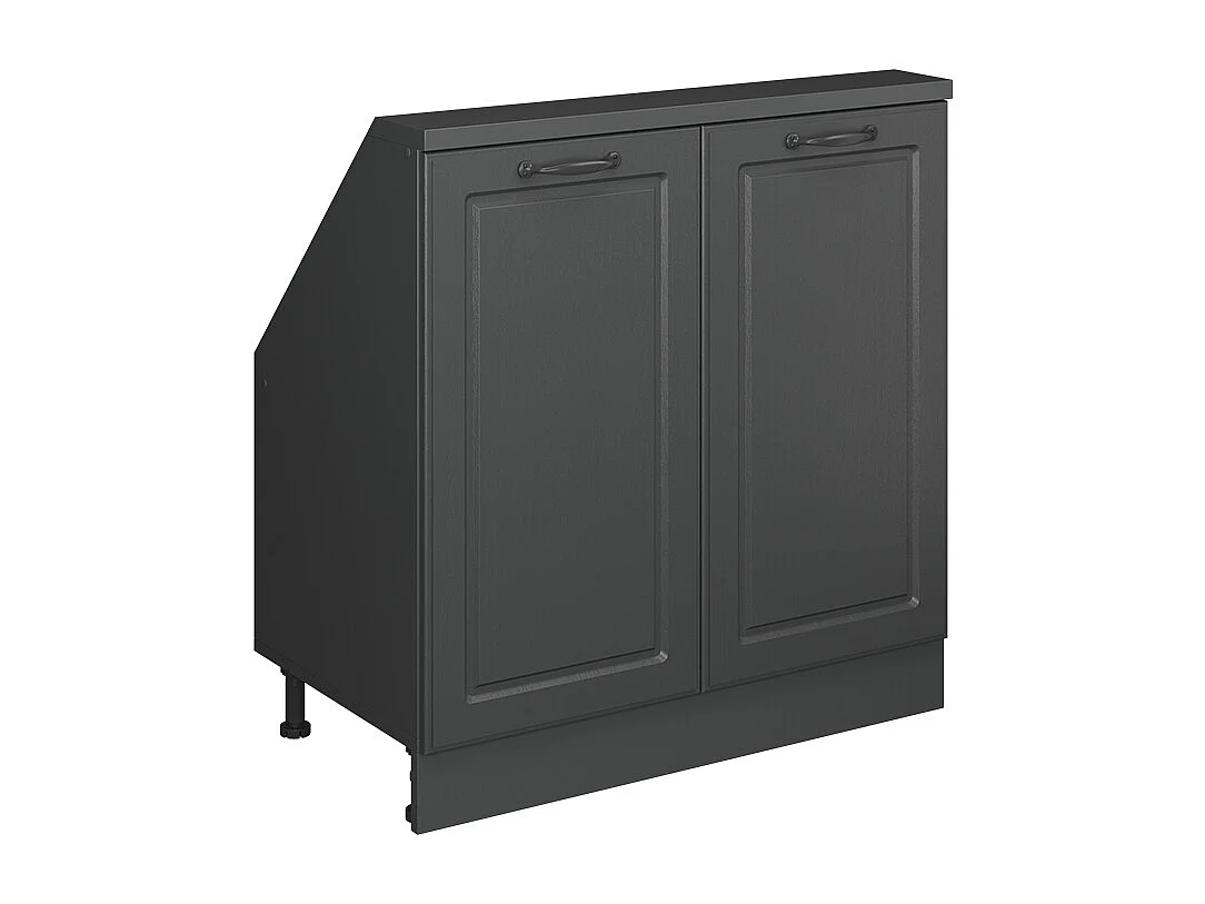 Armario de cocina para techo inclinado antracita casa de campo 80x46x81.6 r-line