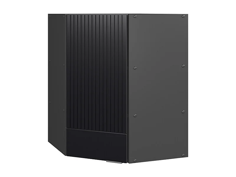 Armario colgante de esquina rayas negras 57x34.1x72 fame-line