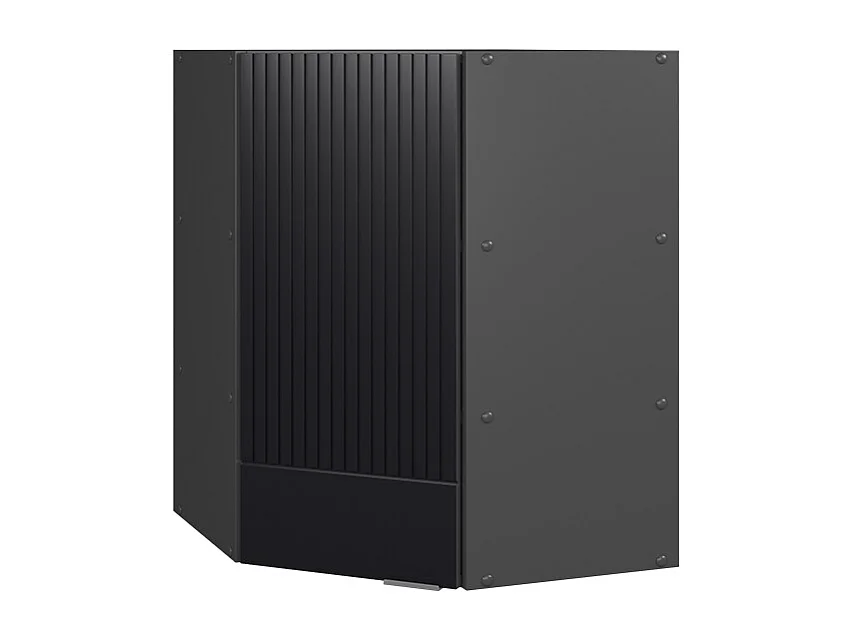 Mobile angolare da cucina nero a righe 57x34.1x72 fame-line