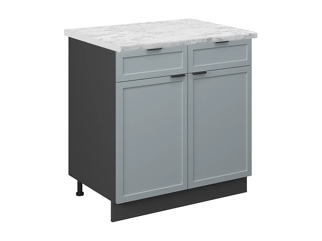 Szafka dolna do kuchni jasnoniebiesko-szary 80x60x82 fame-line