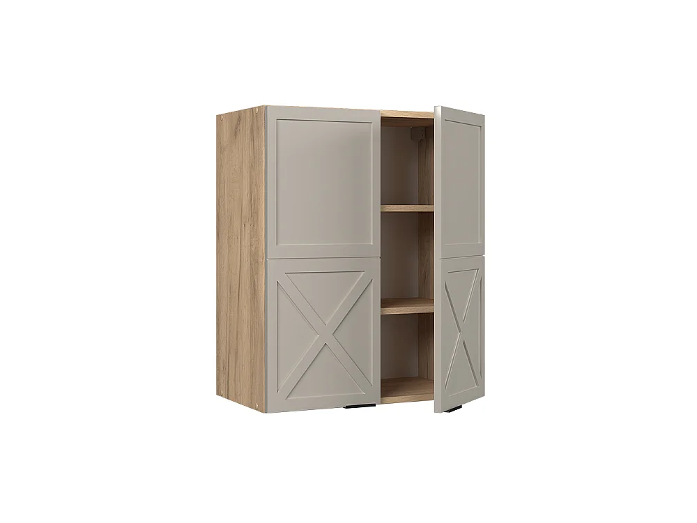 Elément haut de cuisine grisbeige 60x34.1x72 fame-line
