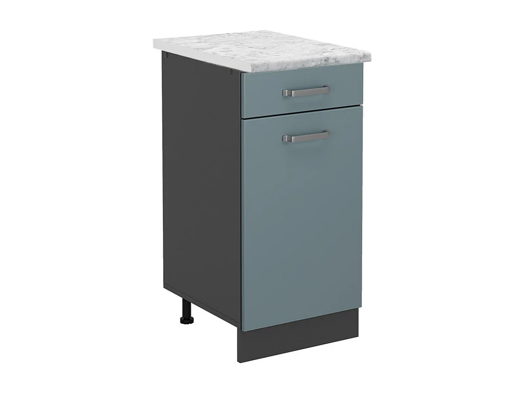 Mobiletto base per cucina grigio-blu 40x60x81.6 r-line