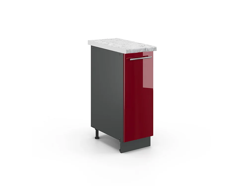 Apotheekkast bordeauxrode hoogglans 30x60x82 fame-line