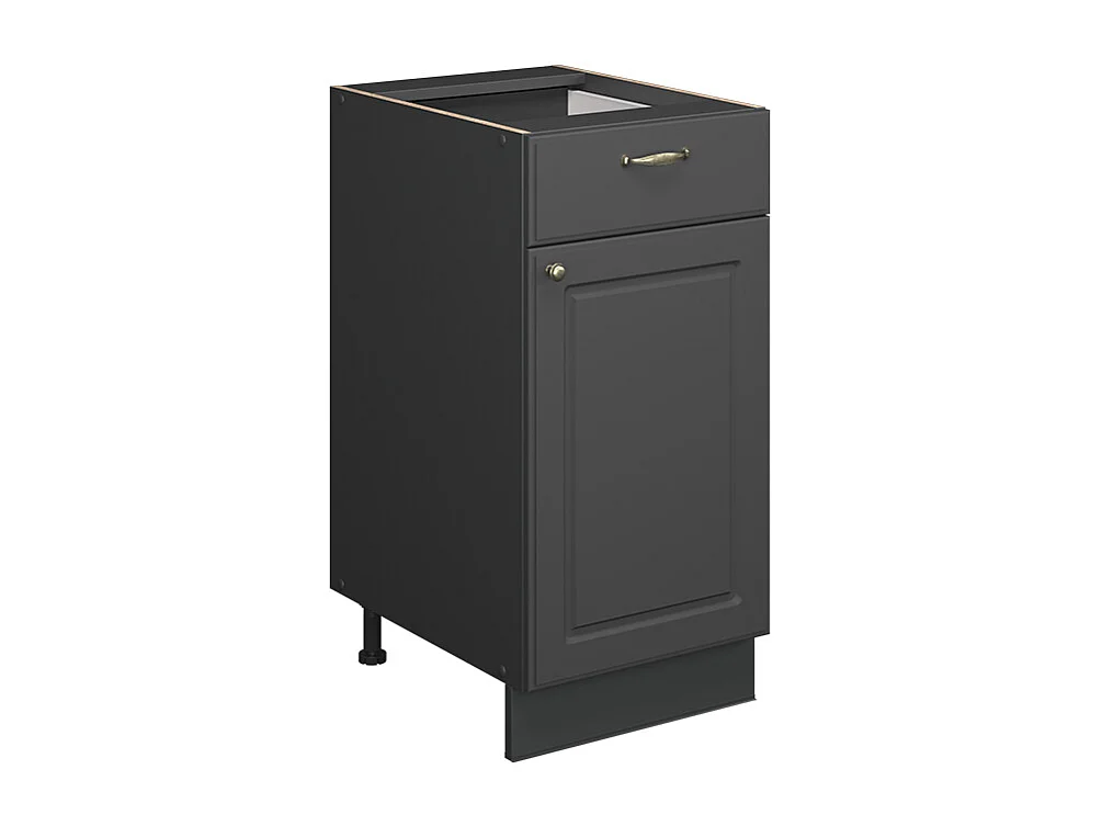 Mueble bajo de cocina antracita-oro landhaus 40x60x82 fame-line