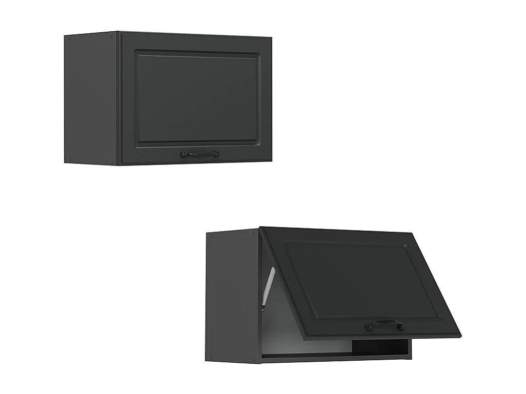Elément haut de cuisine anthracite campagne 60x31x40 r-line