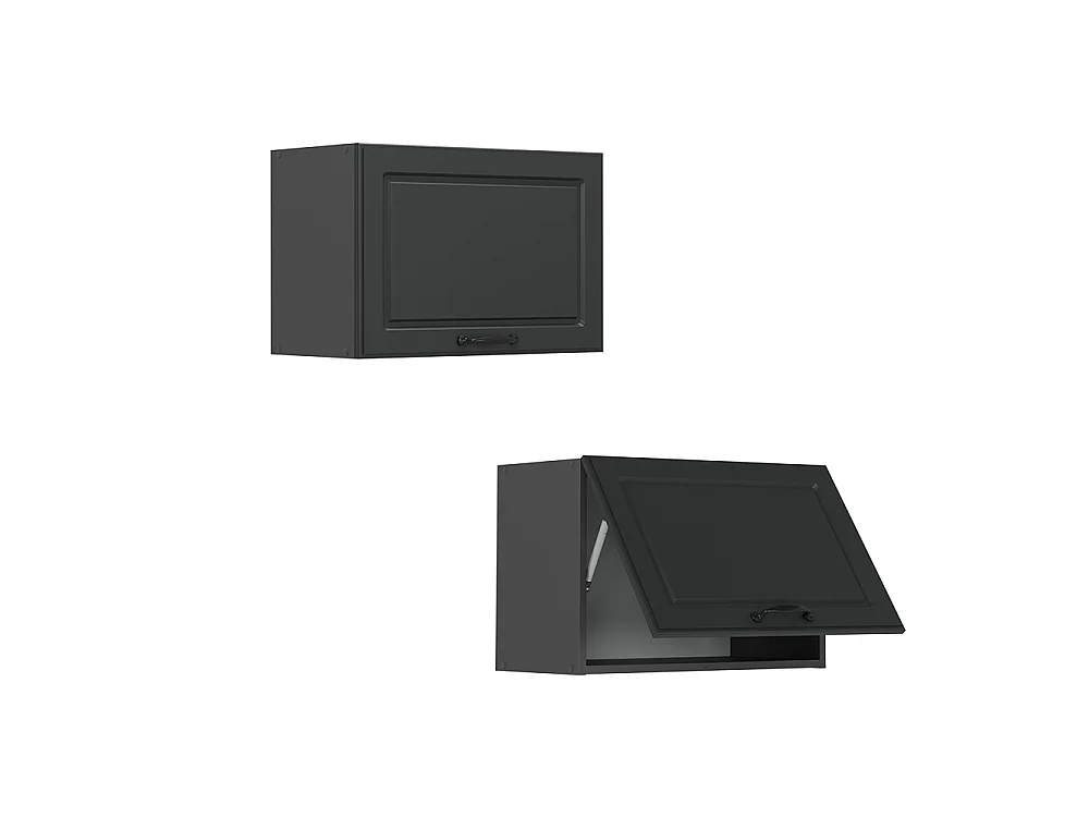 Elément haut de cuisine anthracite campagne 60x31x40 r-line